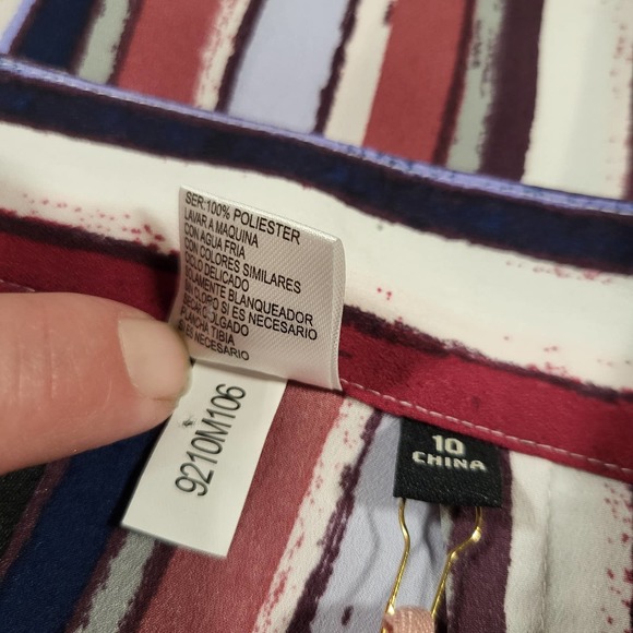 NWT*Alex Marie Wrap Skirt*Women's 10*Stripe* - Picture 9 of 9